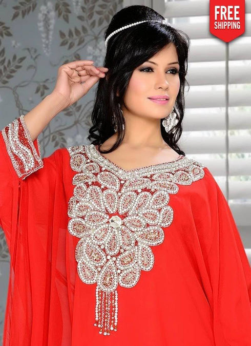 Upscale Embroidered Kaftan